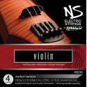 D'Addario electric violin string set Medium NS310