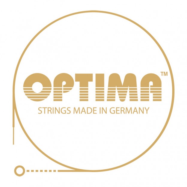 D&eacute;pliant trois volets sur les cordes Optima Goldbrokat pour violon
