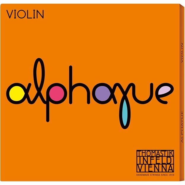 Brochure d&rsquo;information sur les cordes Thomastik Alphayue pour violon