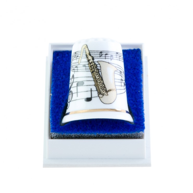 Dedal porcelana saxophone