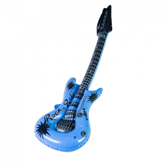 Electric guitar and inflatable saxophone 