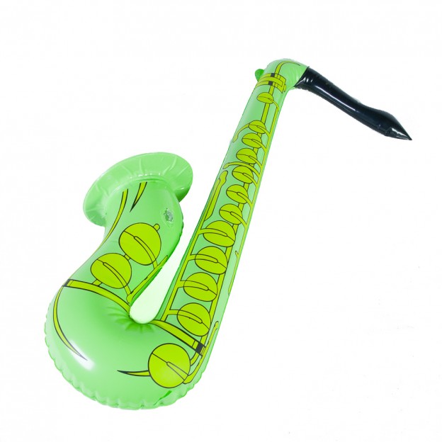 Electric guitar and saxophone inflatables