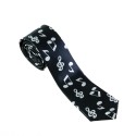 Corbata negra notas musicales