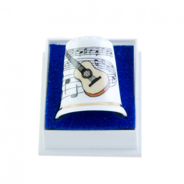 Dedal porcelana guitarra