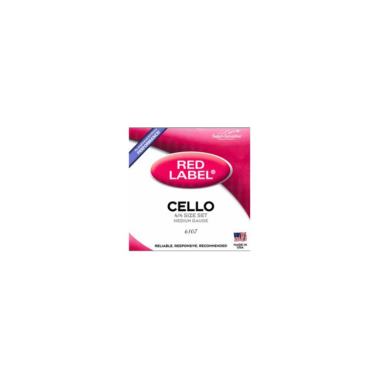 Cuerda de cello Super-Sensitive Red Label 3ª Sol Medium