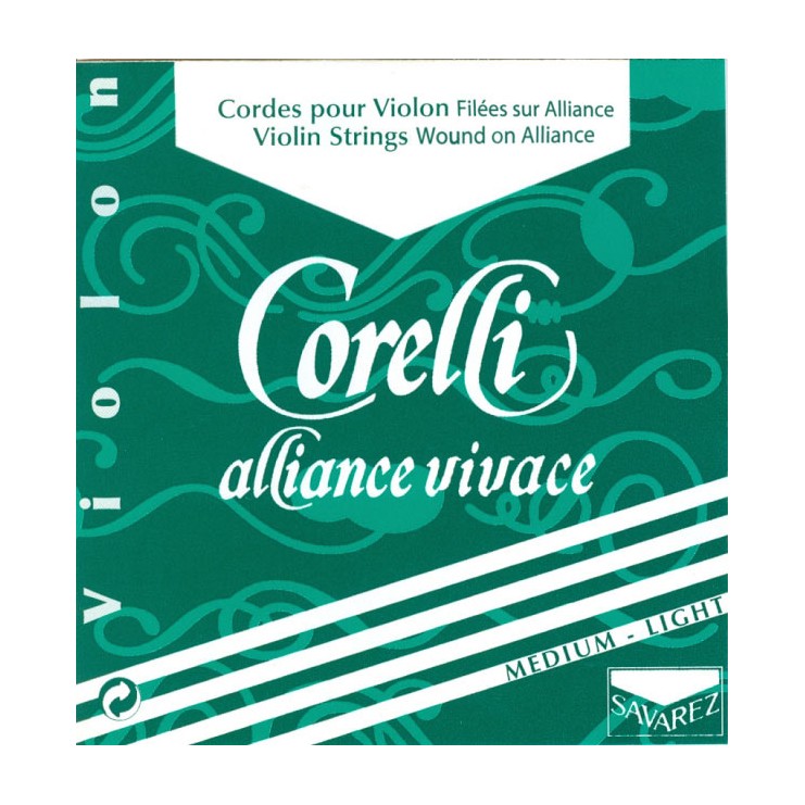 Cuerda violín Corelli Alliance Vivace 821ML 1ª Mi Bola Medium-Light