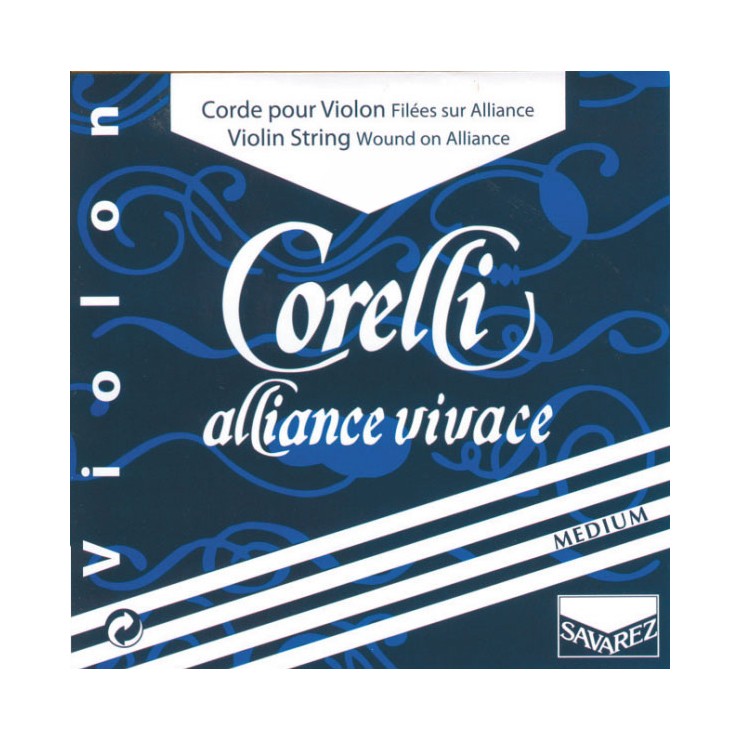 Cuerda violín Corelli Alliance Vivace 821M 1ª Mi Bola Medium