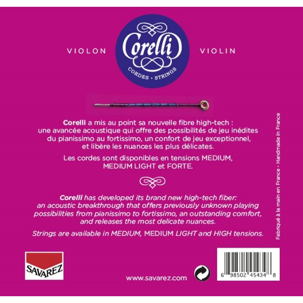 Corelli Cantiga violin G string, Medium