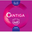 Corelli Cantiga violin string set, Ball Medium