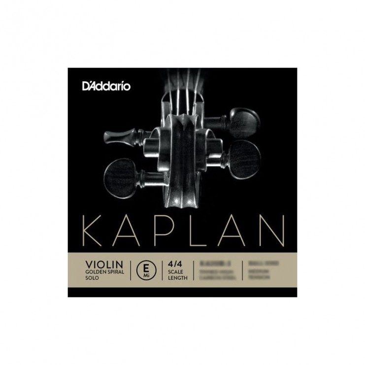 D'Addario Kaplan Golden Spiral violin E string, Ball Medium