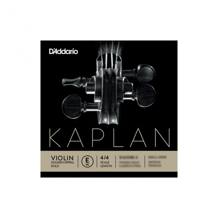 Cuerda de violín D'Addario Kaplan Golden Spiral 1ª Mi Bola Medium