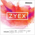 D'Addario Zyex violin D aluminium string set, Light