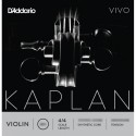 D'Addario Kaplan Vivo violin E string, Ball Light