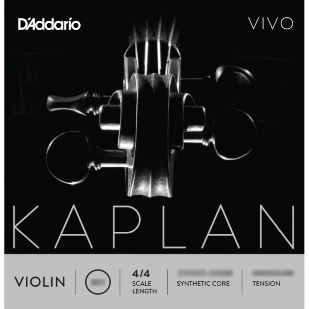 Jeu de cordes pour violon D'Addario Kaplan Vivo Medium