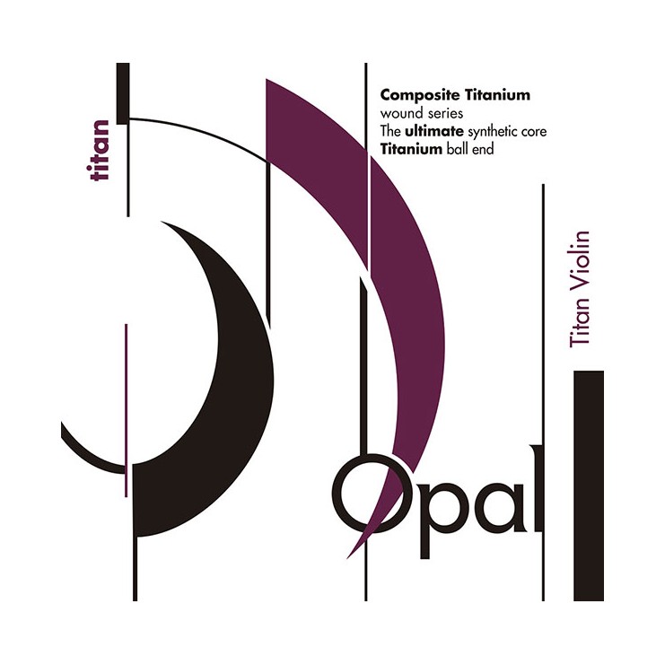 Cuerda violín For-Tune Opal Titan 3ª Re nylon-cobre/plata Medium
