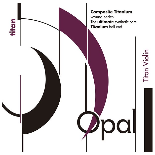 Cuerda violín For-Tune Opal Titan 4ª Sol nylon-cobre/plata Medium