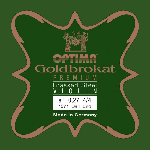 Cuerda de viol&iacute;n Optima Goldbrokat Premium Brassed 1&ordf; Mi Bola 0.27 Hard