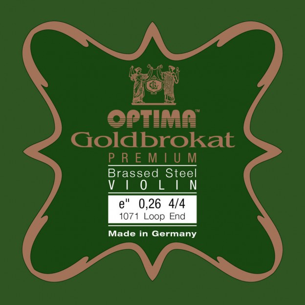 Cuerda de viol&iacute;n Optima Goldbrokat Premium Brassed 1&ordf; Mi lazo 0.26 Medium