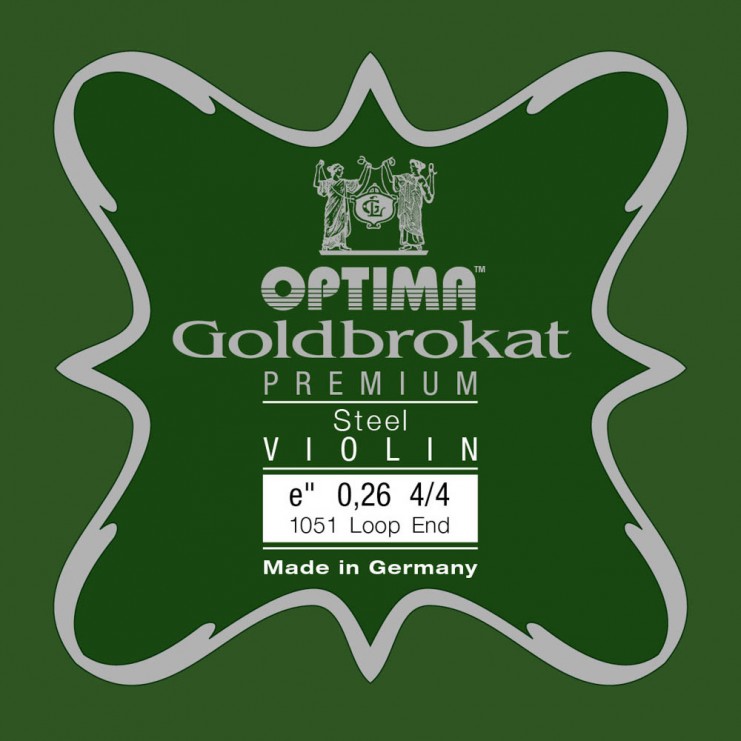Cuerda violín Optima Goldbrokat Premium 1051 1ª Mi lazo 0.26 Medium
