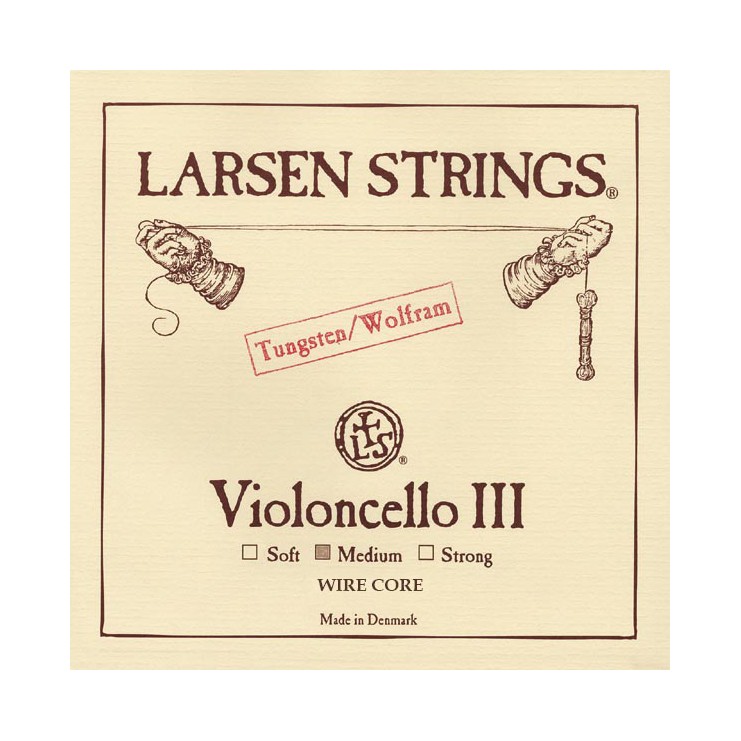 Cello string Larsen 3rd G wire core Strong