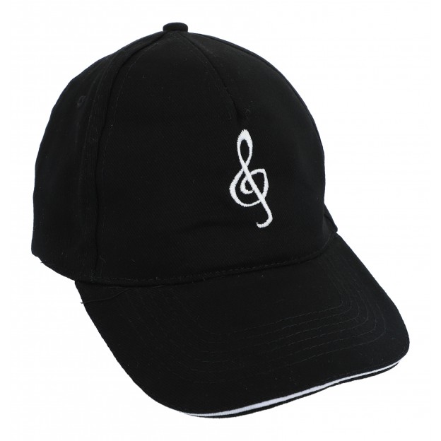 Black cap with treble clef