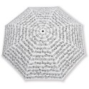 Paraguas plegable blanco pentagrama