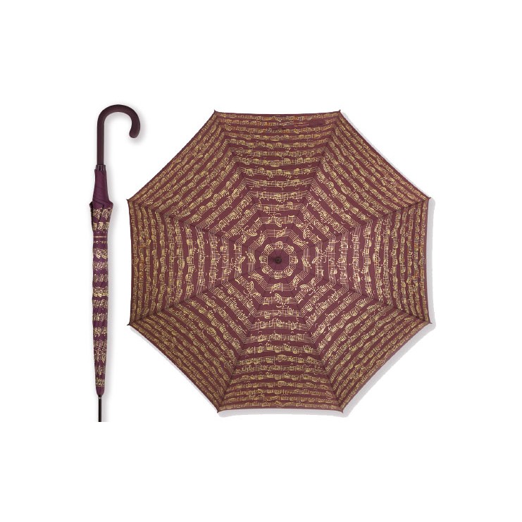 Parapluie bordeaux portée