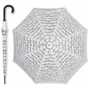 Paraguas blanco pentagrama