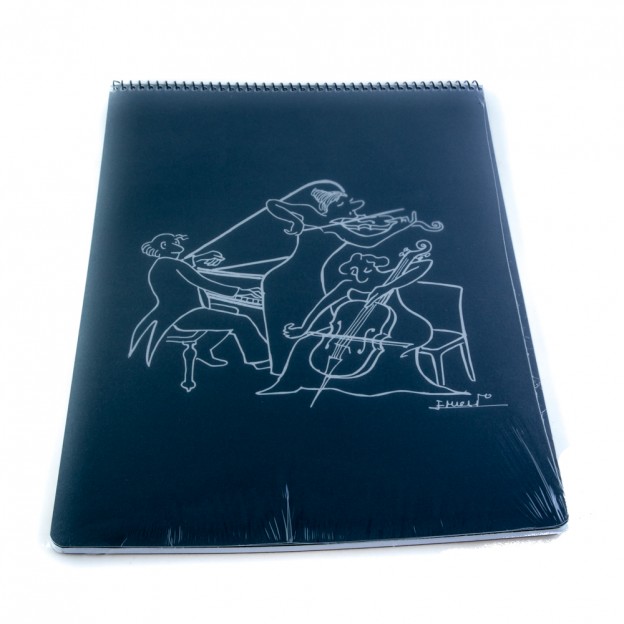 Libreta grande tr&iacute;o cuerda y piano