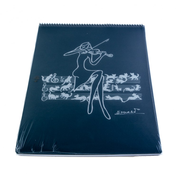 Grand carnet partition avec chats
