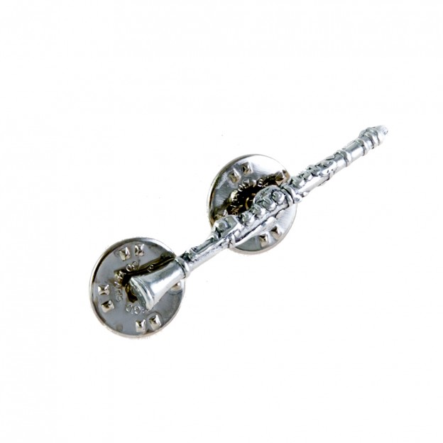 Pin's clarinette argent&eacute;