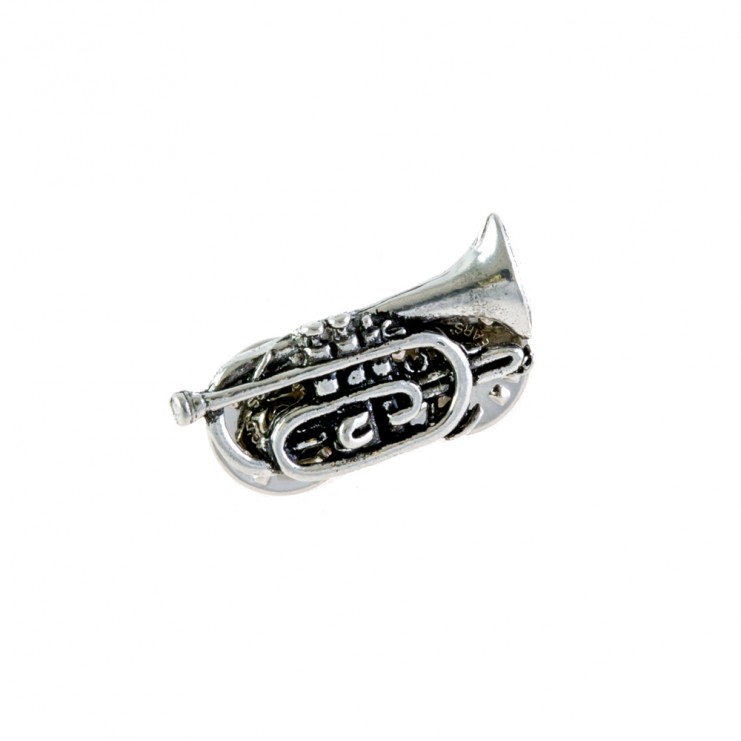 Pin's cornet argenté