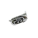 Cornet silver pin