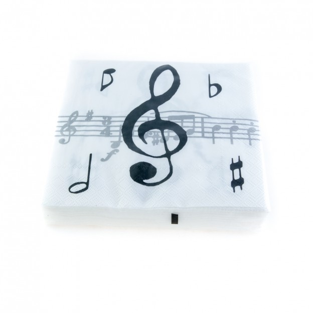 Serviettes cl&eacute; de sol et port&eacute;e