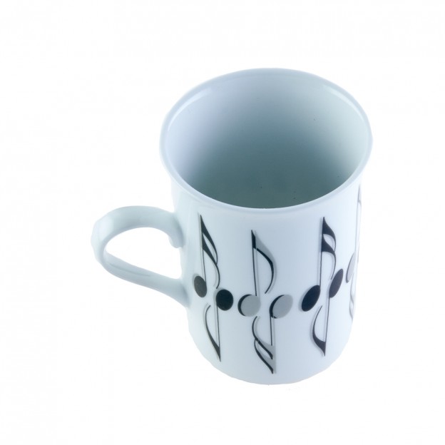 Porcelain mug semiquavers