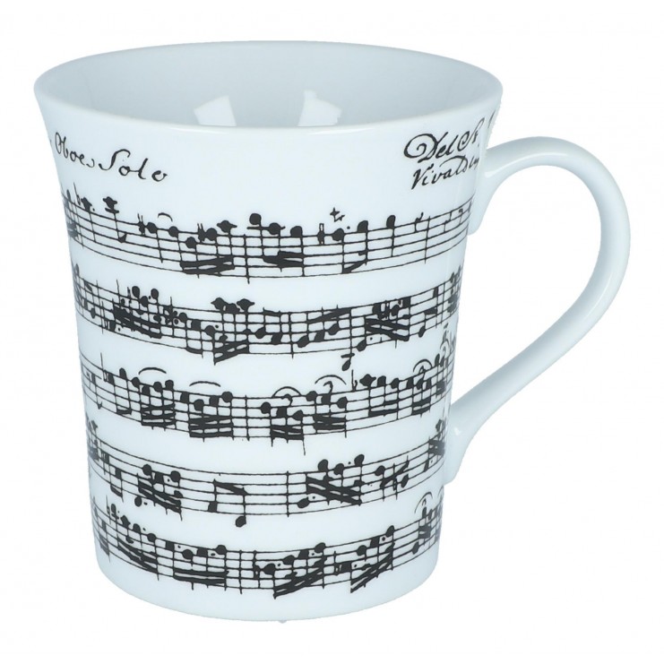 Tasse blanche en porcelaine Vivaldi