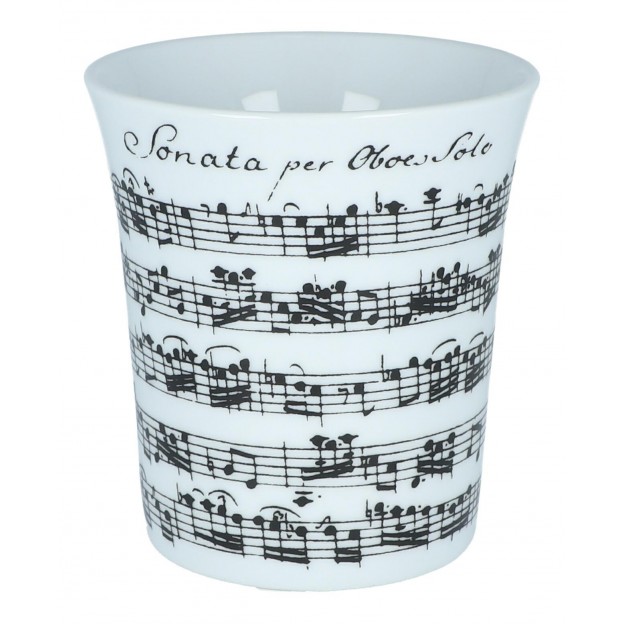 Mug blanc en porcelaine Vivaldi