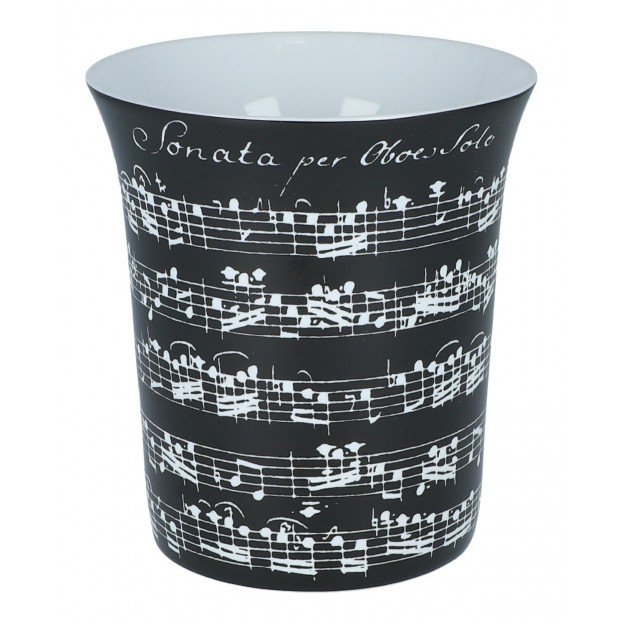 Vivaldi black china mug