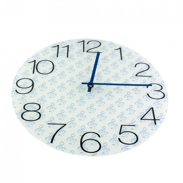 Horloge ronde Clé de sol