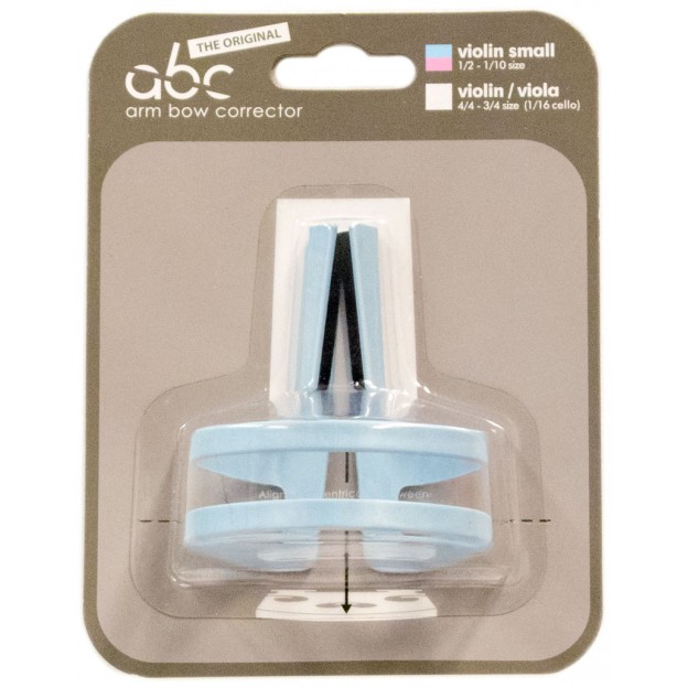 ABC corrector bow guide 1/4-1/16 violin blue