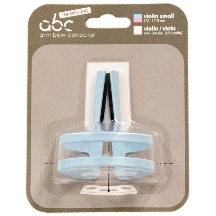 ABC corrector bow guide 1/4-1/16 violin blue