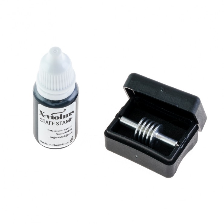 Staff Stamp. Accessoire pour imprimer des portées