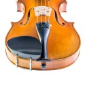 Mentonnière Guarneri latérale pour violon en ébène, pieds de type Hill