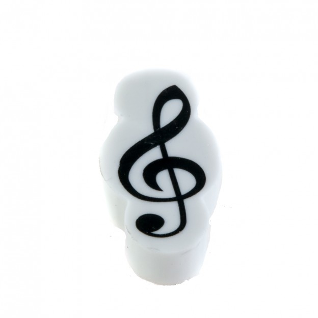 Treble clef shaped eraser x 10 units