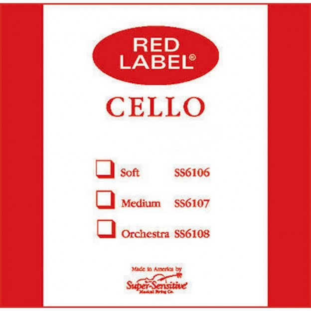 Set de cuerdas cello Super-Sensitive Red Label Medium 3/4