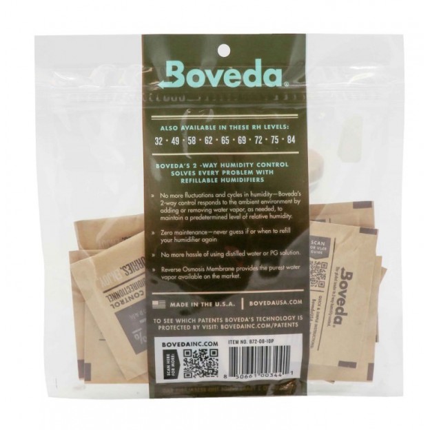 Boveda lot de 10 sachets 72 % taille 8