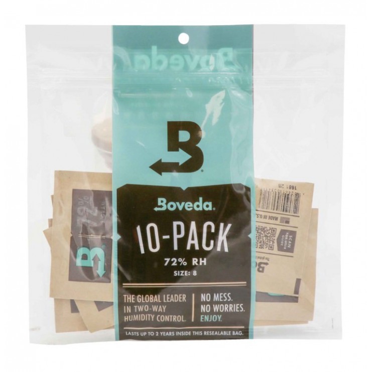 Boveda pack 10 unités 72% format 8