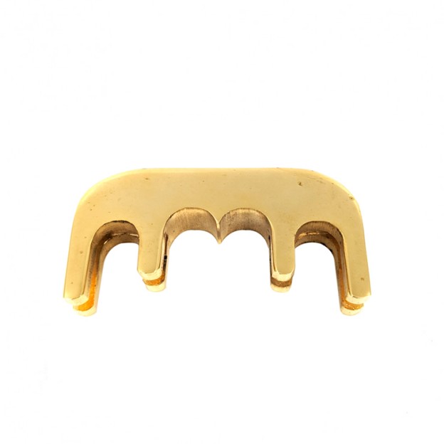 Practice cello mute, four prongs golden