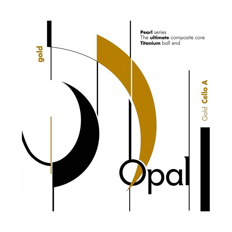 Corde de violoncelle For-Tune Opal Gold 1re La acier 4/4 Medium