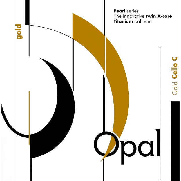 For-Tune Opal Gold cello D string, Medium